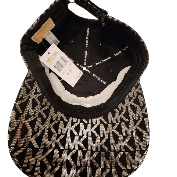 Michael Kors Black and Silver Glitzy Baseball  Cap - Picture 4 of 6
